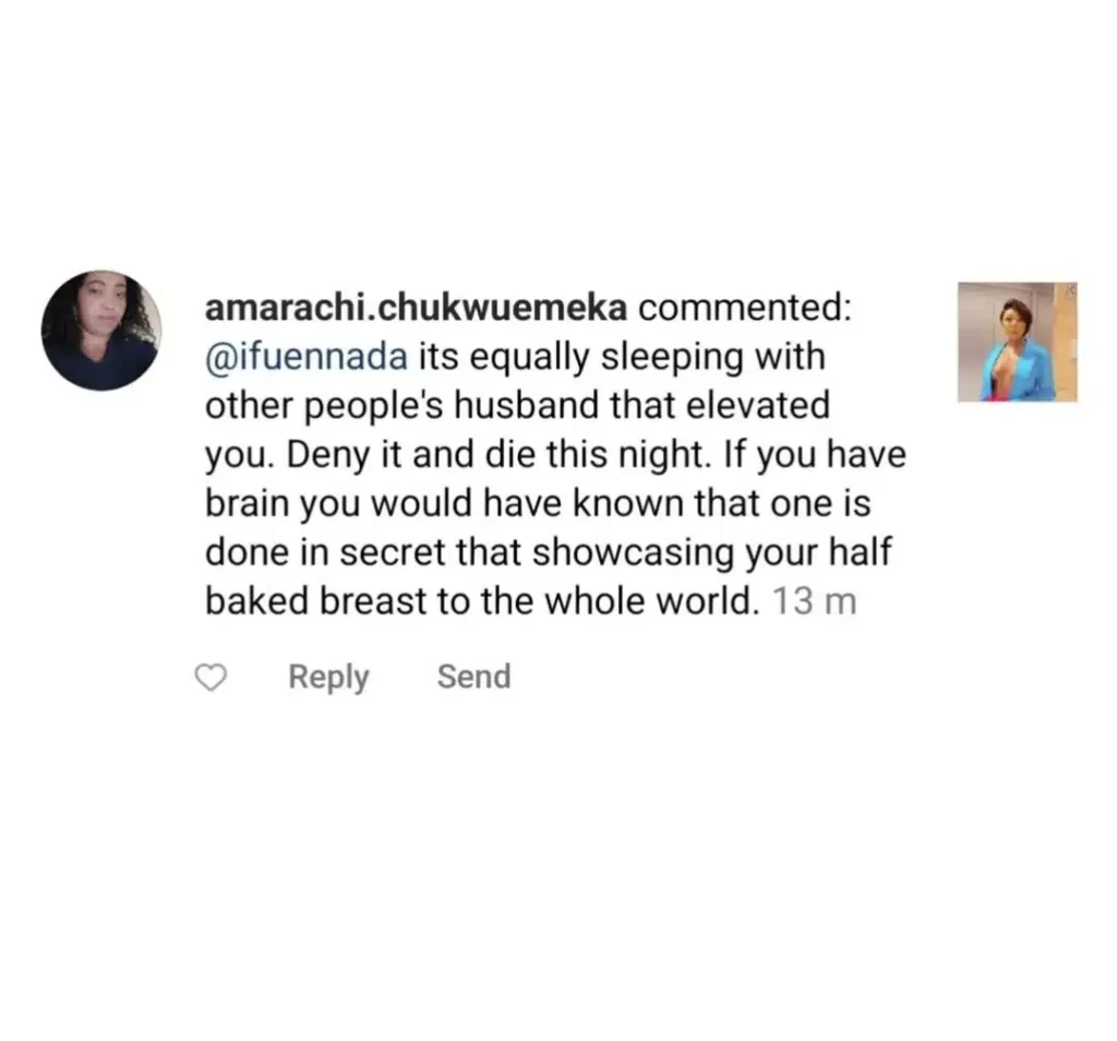 BBNaija's Ifu Ennada cries out after troll accused her of dating married men.