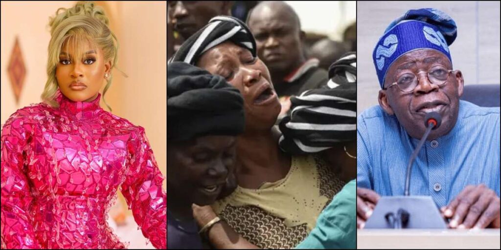 “She tagged him with her full chest”—Fans react as Phyna drag President Tinubu