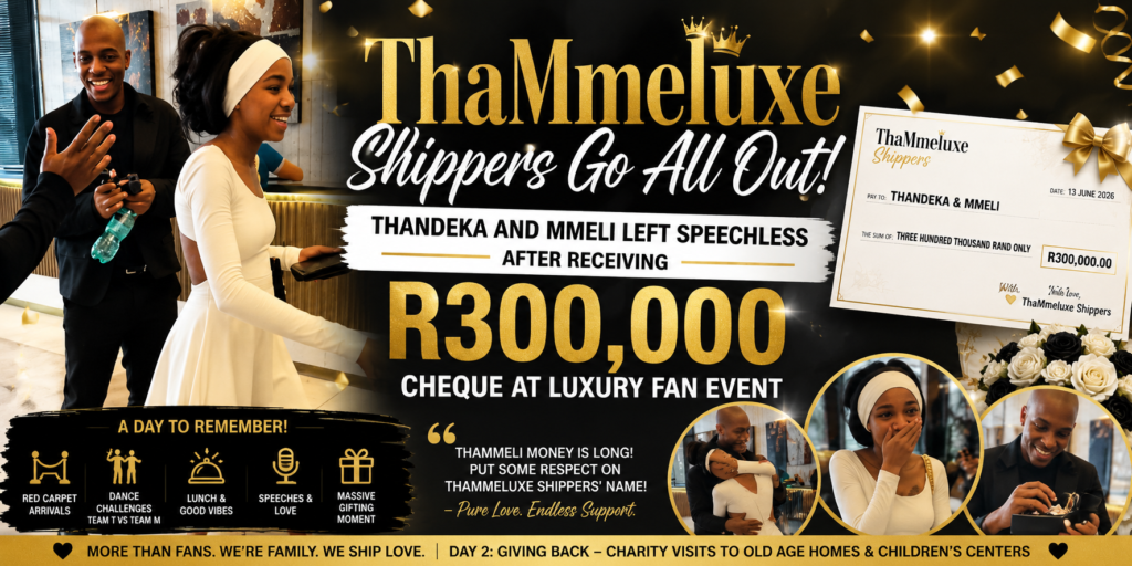 Thandeka and Mmeli Left Speechless After Receiving R300,000 Cheque at Luxury Fan Event