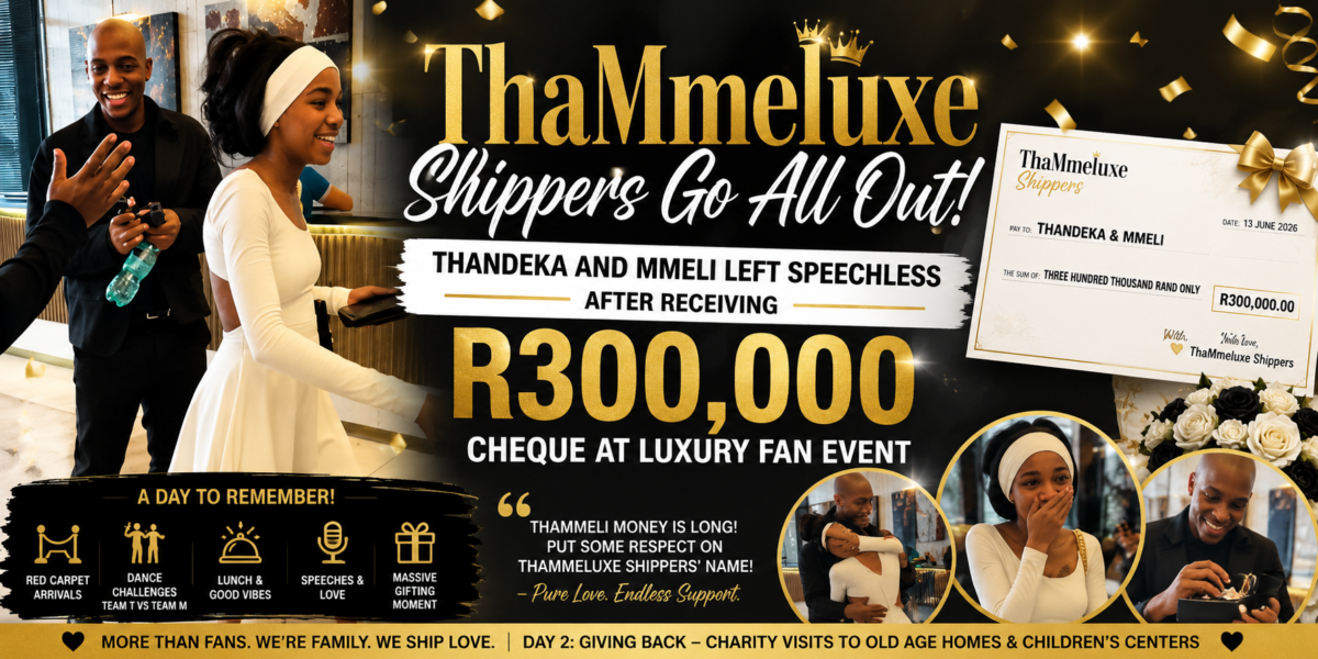 Thandeka and Mmeli Left Speechless After Receiving R300,000 Cheque at Luxury Fan Event